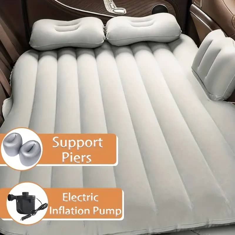 Deluxe SUV Air Mattress Kit with Pump & Support Piers - Thick, 0