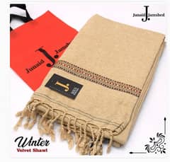 Shawl for winter from J. Its color is beige