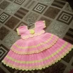 Crochet baby Frock and cap