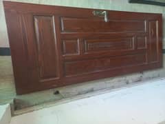 Imported Yellow Pine Wood Solid Door for Sale- Just 6 months used