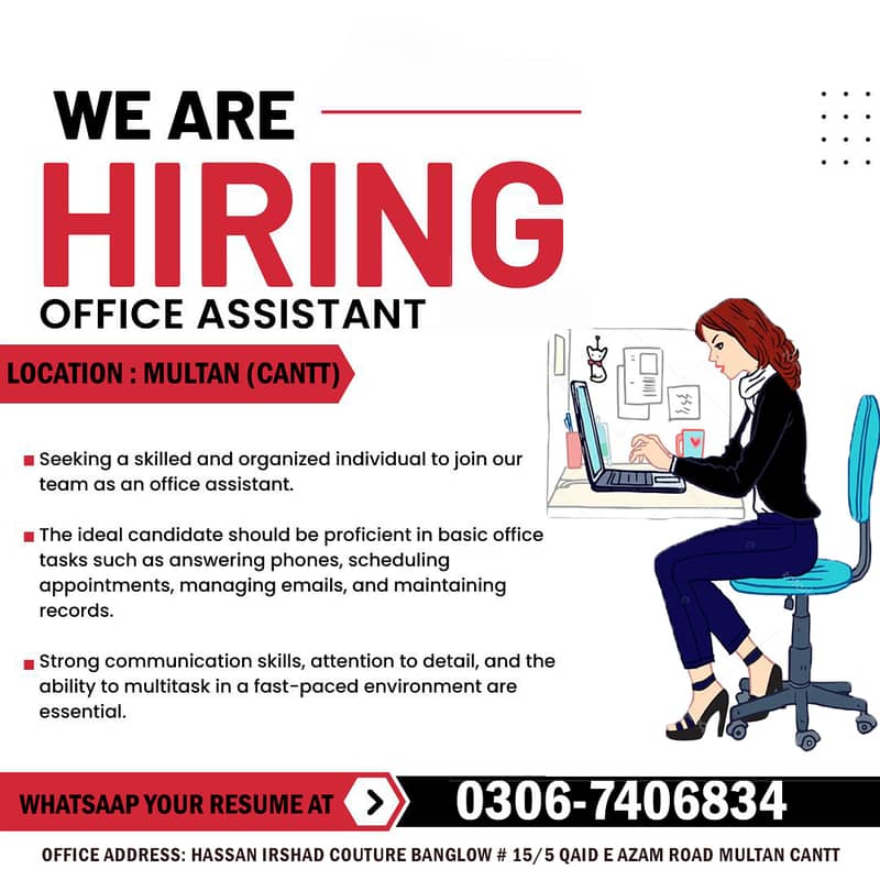 Office Assistant Required 0