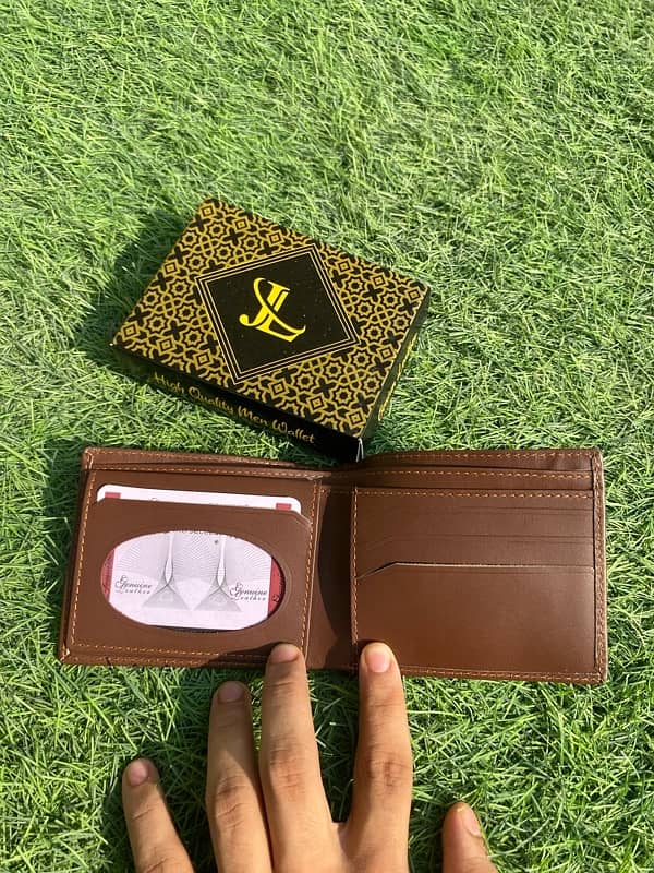 genuine cow leather wallet box pack best quaility contact 03307047981 4