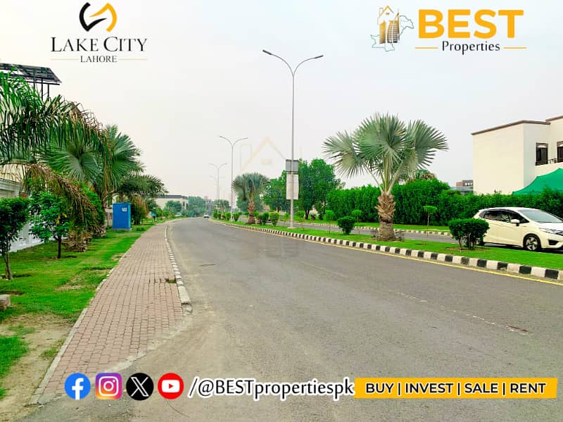 1 Kanal Plot for SALE On Most Prime Location Block M 1 Lake City Lahore 8