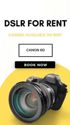 DSLR Camera For Rent in Lahore | DSLR Camera Rent | photography rent