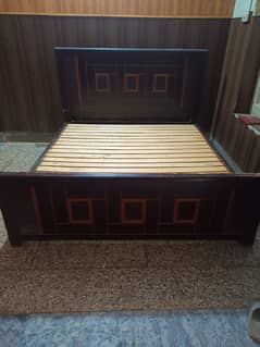 Urgent sale bed with mattress very cheap price