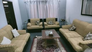 7 seater Golden Sofa set