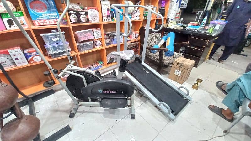 Imported manual treadmill Elliptical cycle exercise cycling magnetic 2