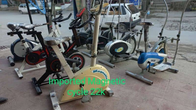 Imported manual treadmill Elliptical cycle exercise cycling magnetic 5