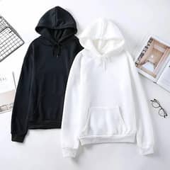 Fleece, Plain, Hooded Neck, 2 Pcs