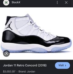 Jordan 11 retro concord