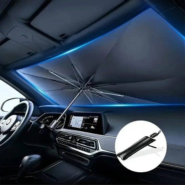 Fordable Sun Shade Cover UV Block Car Front Window 0