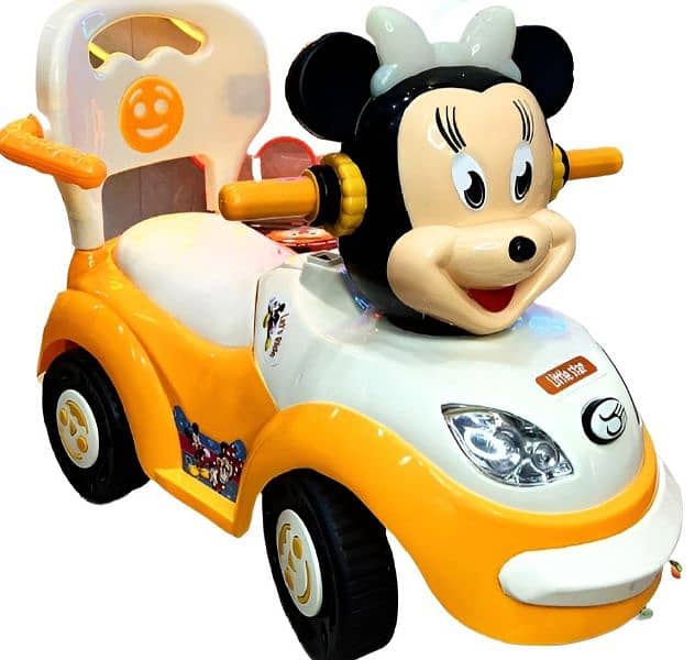 Mickey Mouse Four Wheel Push Car 2