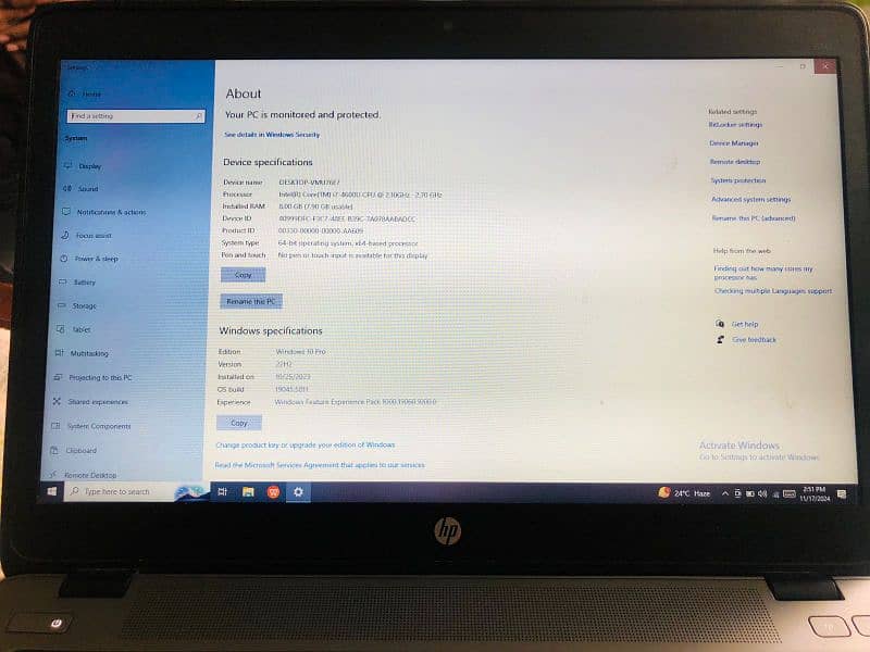 Core i7-4600U laptop 8Gb ram 128gb SSD Hard 2