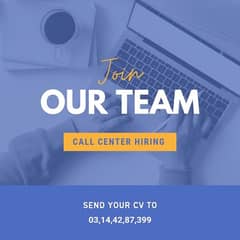 Urgent hiring for call center job both male and female