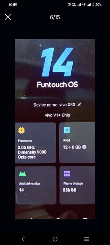 vivo X80 sealed 100% (plz read add carefuly) 3