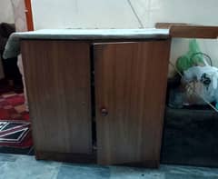 iron stand with cabinet