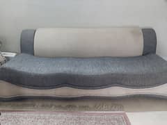 Sofa Set (Grey and White)