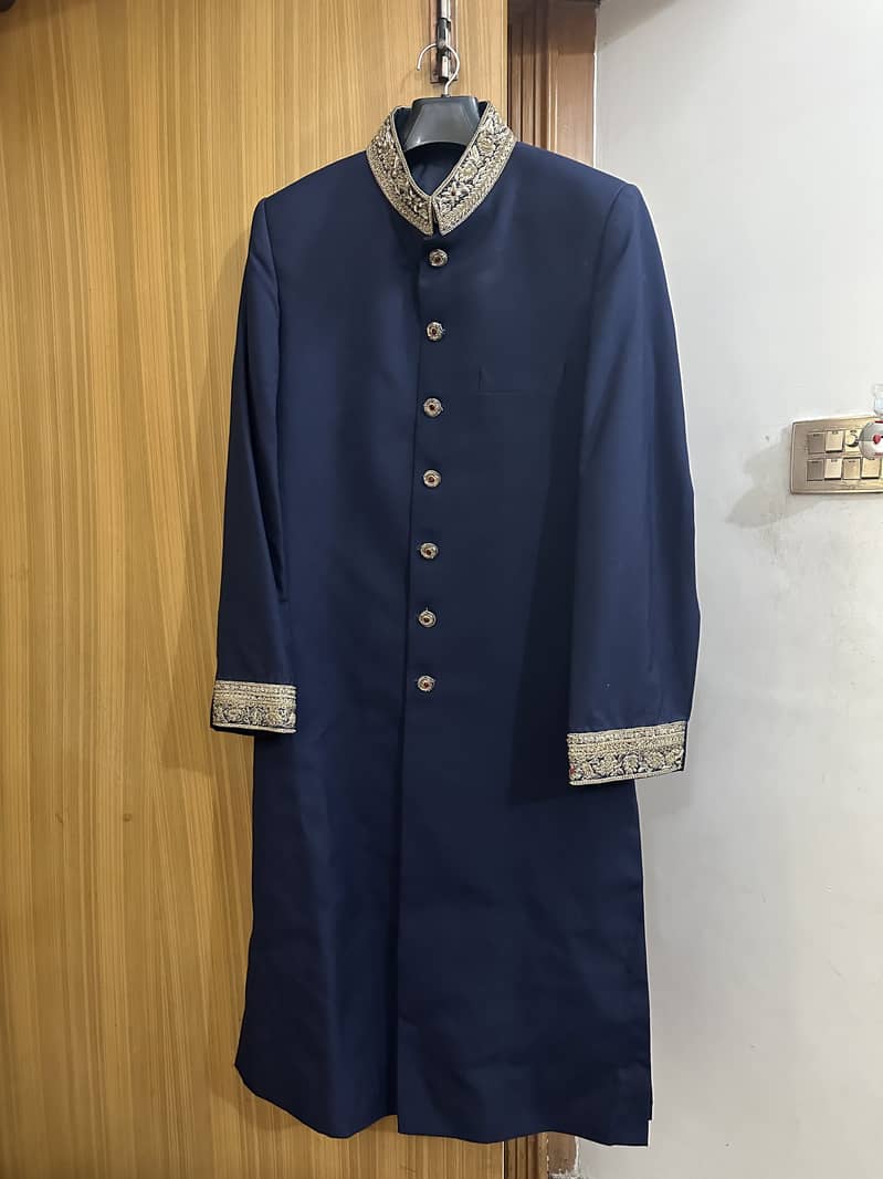 Only one time used Sherwani, Kulla and Khussa for sale 5