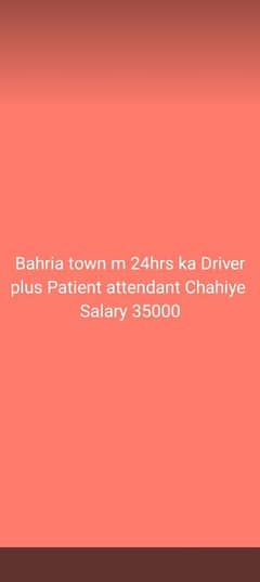 Driver plus Patient attendant