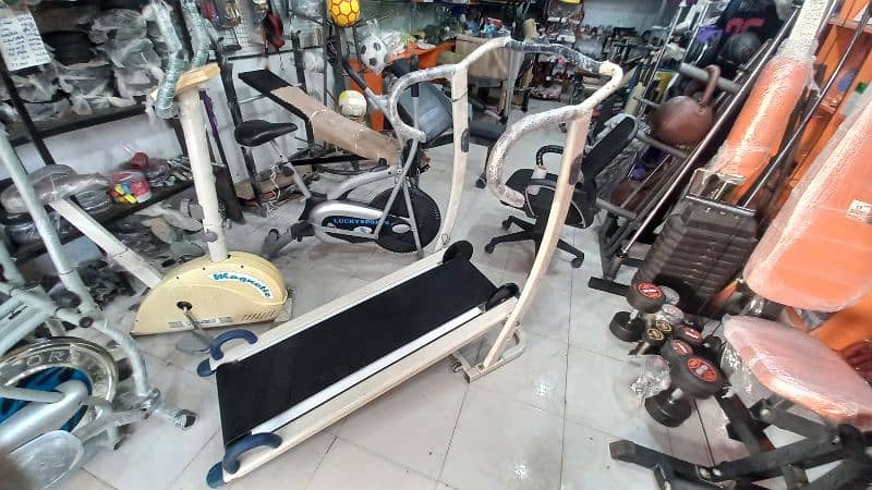 Imported manual treadmill Elliptical cycle exercise cycling magnetic 9