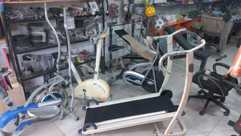 Imported manual treadmill Elliptical cycle exercise cycling magnetic 10