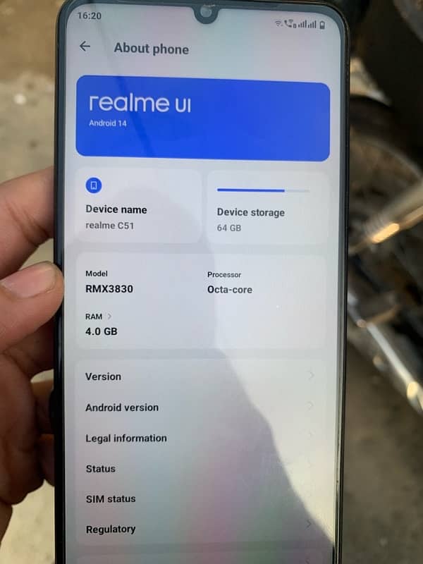 Realme C51 4/64 New mobile 6