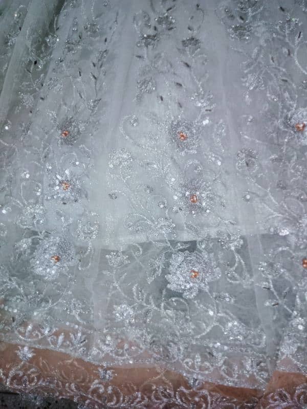 silver frock with orange borders 1