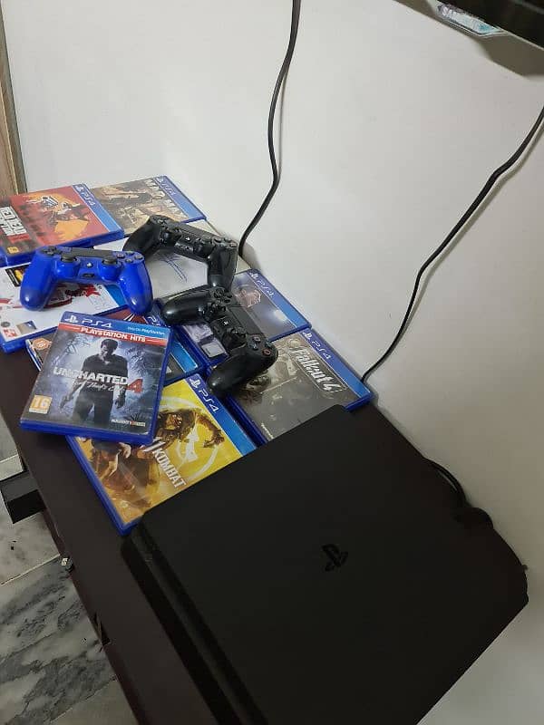 ps4 500gb with 3 controller and 11 games 1