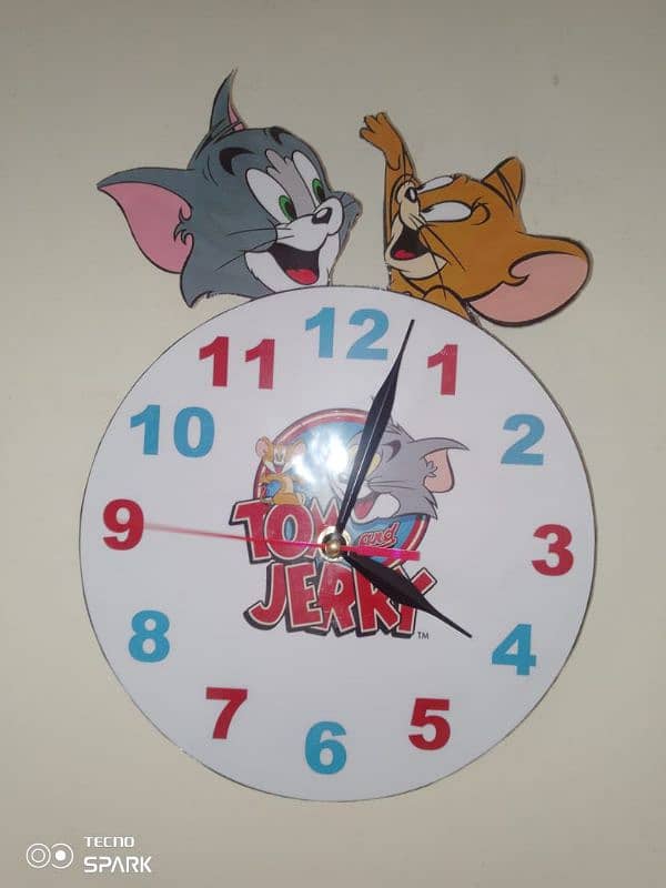 Rs. 199 cartoon wall clock 11