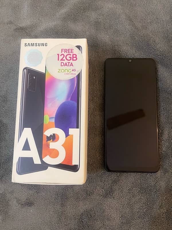 Samsung Galaxy A31 | 128GB | Dual Sim | Black Mobile Phone | PTA Appro 0