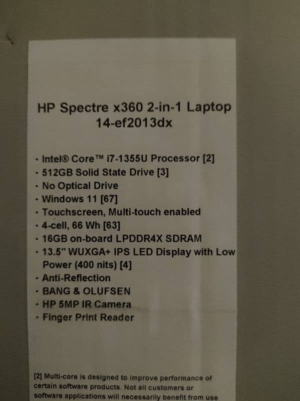 "HP Spectre x360 13th Gen i7, 16GB RAM, 512GB SSD, 13.3” Touchscreen 12