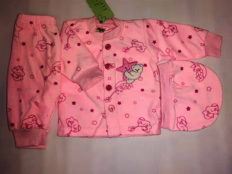 Newborn Baby Girles Boys 3 pcs Suit 0-1Month Comfortable and Soft 1