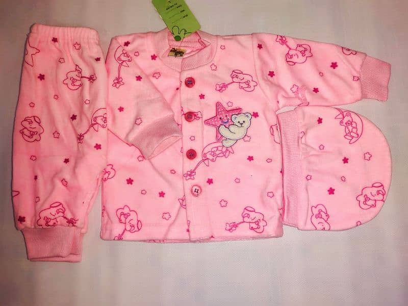 Newborn Baby Girles Boys 3 pcs Suit 0-1Month Comfortable and Soft 2