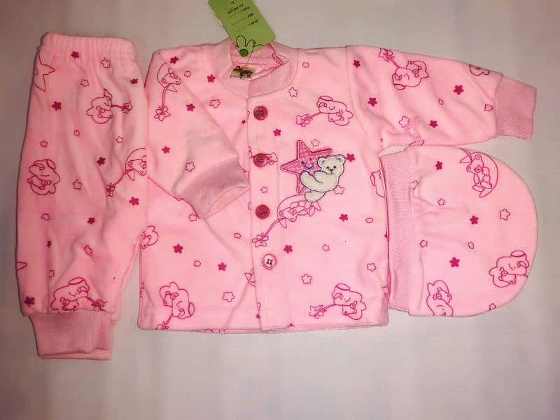 Newborn Baby Girles Boys 3 pcs Suit 0-1Month Comfortable and Soft 3