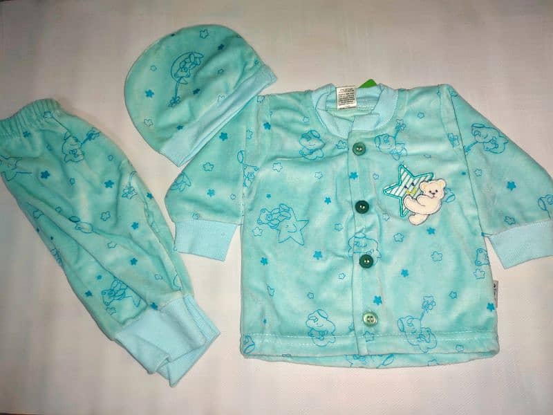 Newborn Baby Girles Boys 3 pcs Suit 0-1Month Comfortable and Soft 4