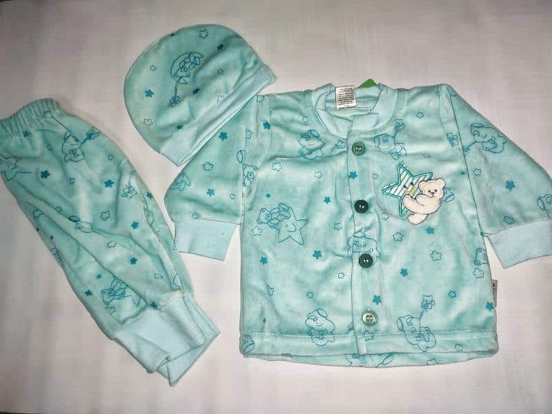 Newborn Baby Girles Boys 3 pcs Suit 0-1Month Comfortable and Soft 5