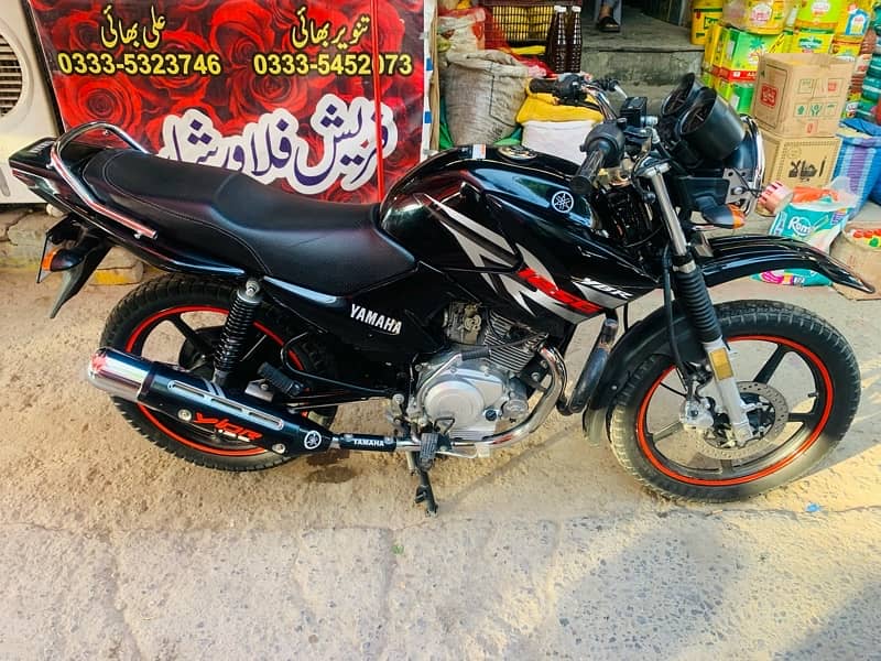 yamaha ybr 125G 9500 km chala geiune 10:10 condition Rawalpindi number 0