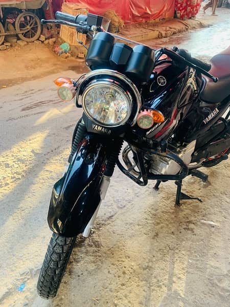 yamaha ybr 125G 9500 km chala geiune 10:10 condition Rawalpindi number 1