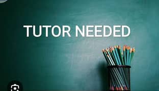 Urgently Need A Male Home Tutor for a Class 9th Student of FG School