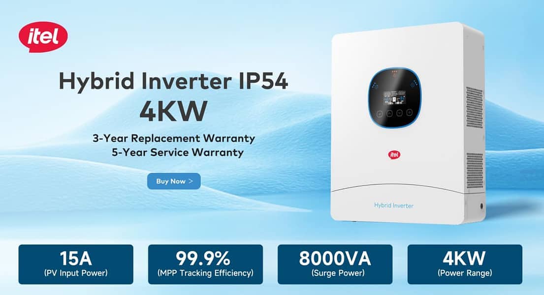 Itel IP54 4kW-24V SP Hybrid - Solar Inverter 2