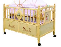 Baby wooden cot