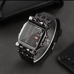 Binary Led Watch Creative Waterproof  Business Electronic Watch Mens