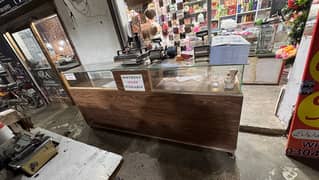 counter for sale heavy wood with wheel 8 by 4