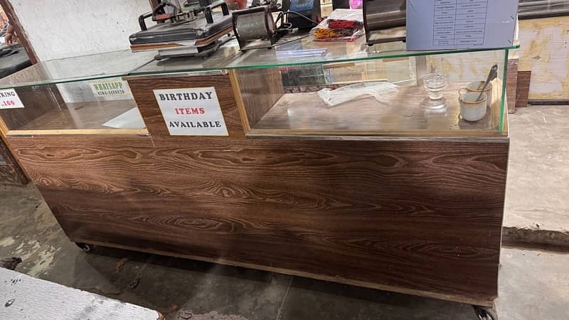 counter for sale heavy wood with wheel 8 by 4 1