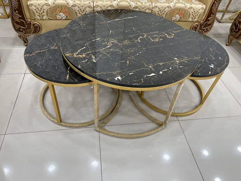 3 pieces centre tables set and different designs centre tables 0