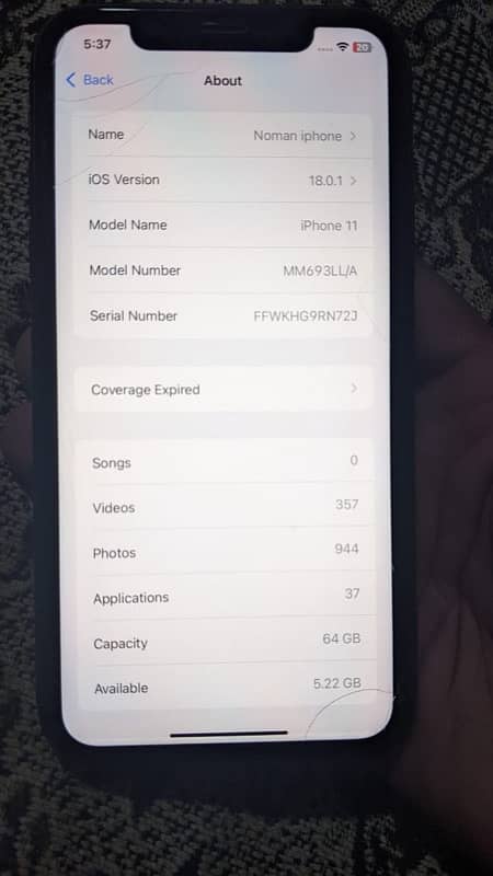 iPhone 11 64gb jv 8