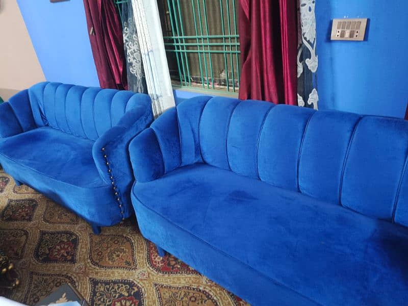 3 Seater New Style Sofa in 3 Colour Blue/Green/Purple 1