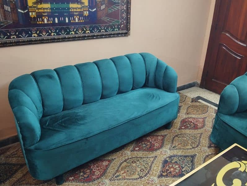 3 Seater New Style Sofa in 3 Colour Blue/Green/Purple 4