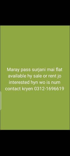 Brand new flat rent and sale available