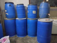 Drums for Water Storage. (Paani ke estimaal ke lie drum available hai)